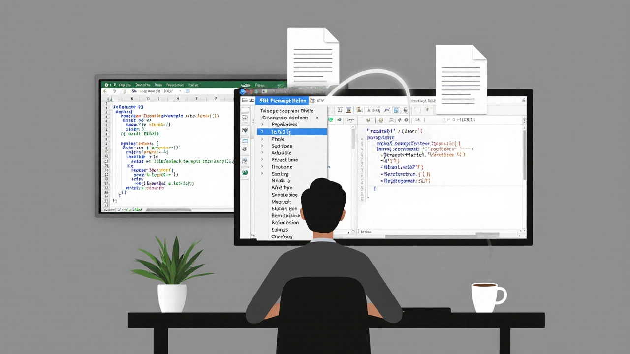 Analista em São Paulo usando DeepSeek para otimizar código e ChatGPT para transformar em texto envolvente.