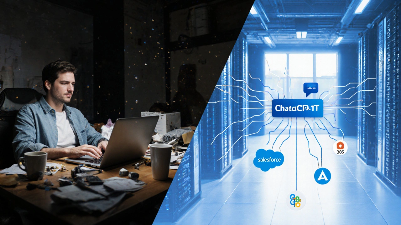 Comparação entre uso individual de ChatGPT Pro e ambiente corporativo com Enterprise.