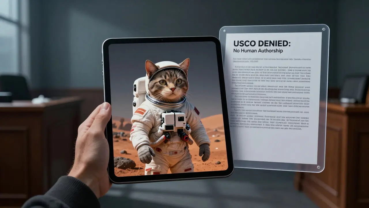 Você pode possuir imagens geradas por IA?