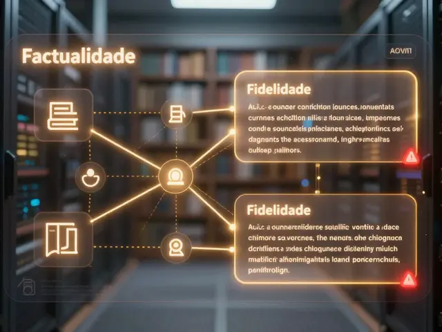 Métricas de Factualidade e Fidelidade para Modelos de Linguagem com RAG