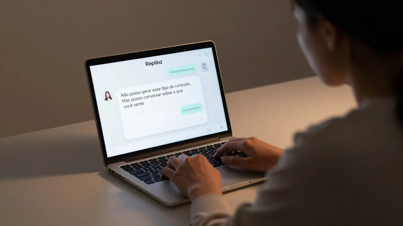 Replika permite conteúdo NSFW?