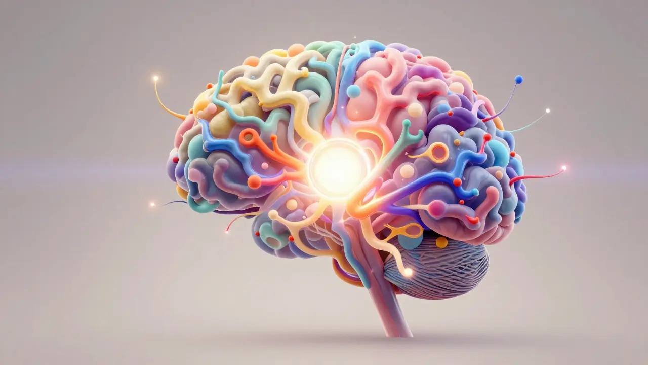 Visualização abstrata da inteligência multifacetada