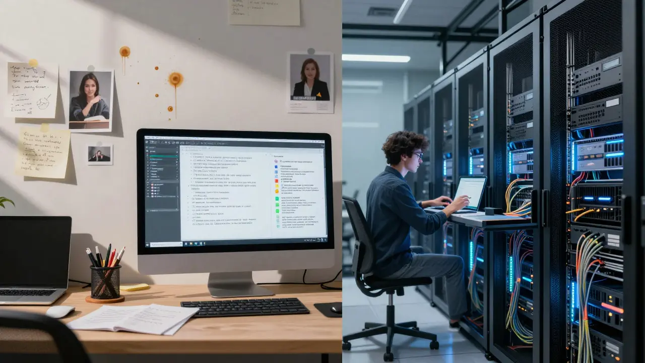 Espaço de trabalho humano autêntico fundindo-se com servidor de IA