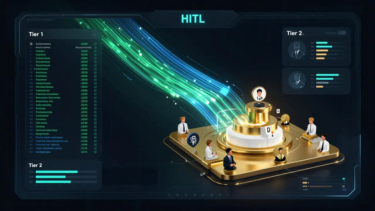 Dashboard futurista mostrando arquitetura de camadas para avaliação de LLMs