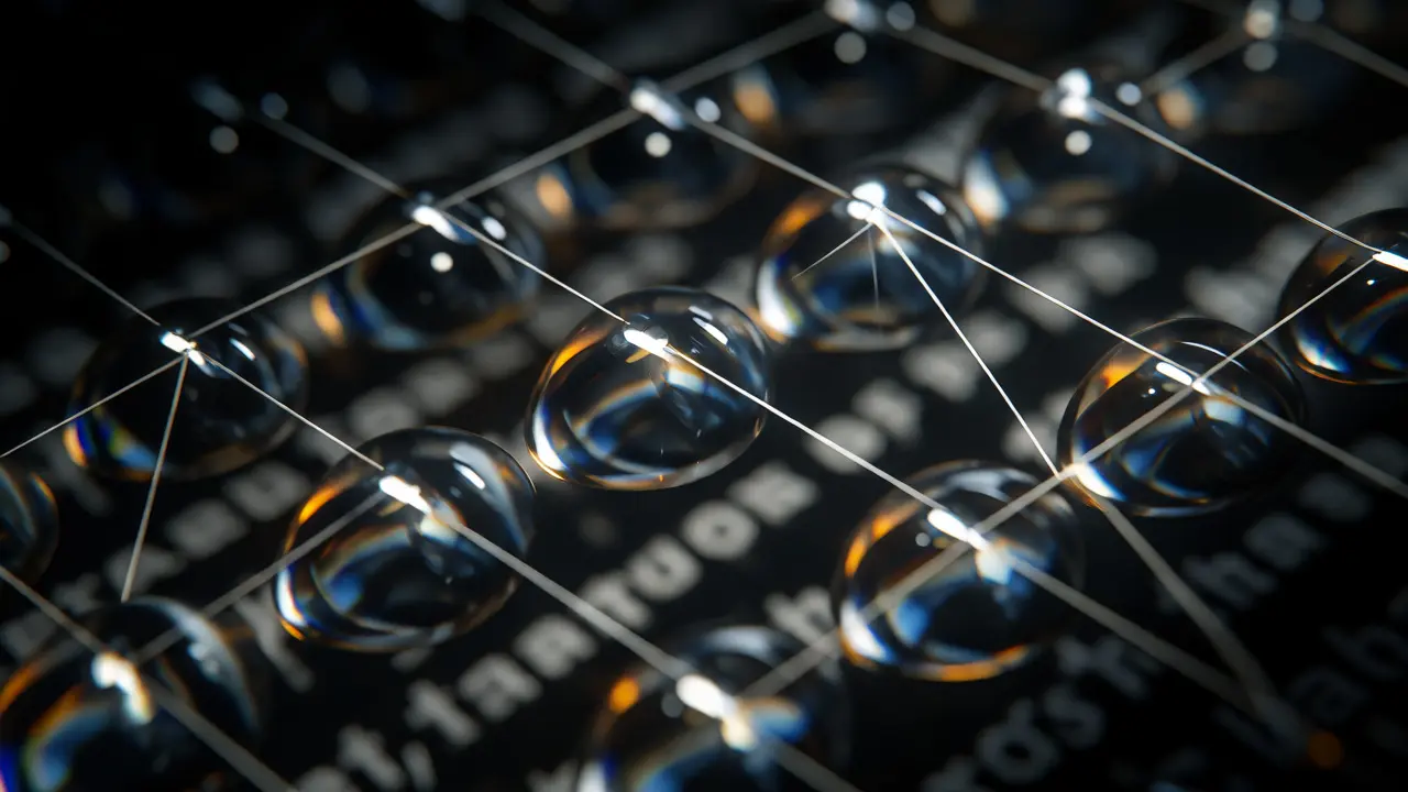 Lentes conceituais focando em diferentes partes de um texto, simbolizando cabeças de atenção.