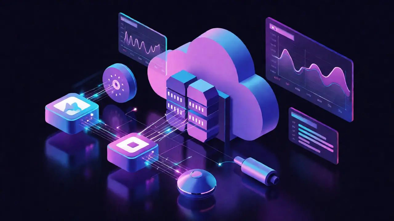Simulação de sensores IoT e dashboards em nuvem 3D